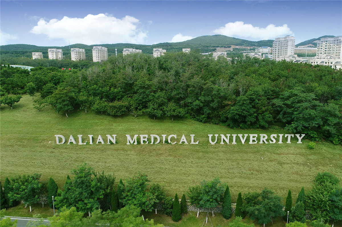 Dalian Medical University main entrance and university name, Lüshunkou campus
